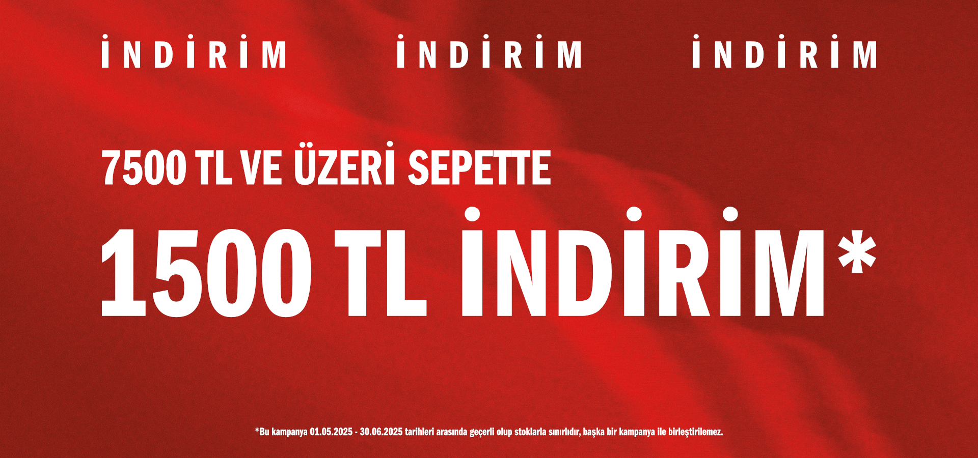 Sepette 7500 TL'ye 1500 TL İndirim