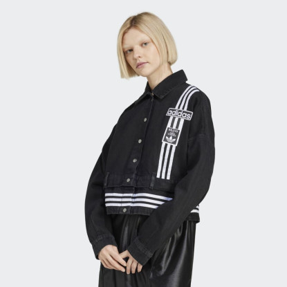 DENIM TRACK TOP