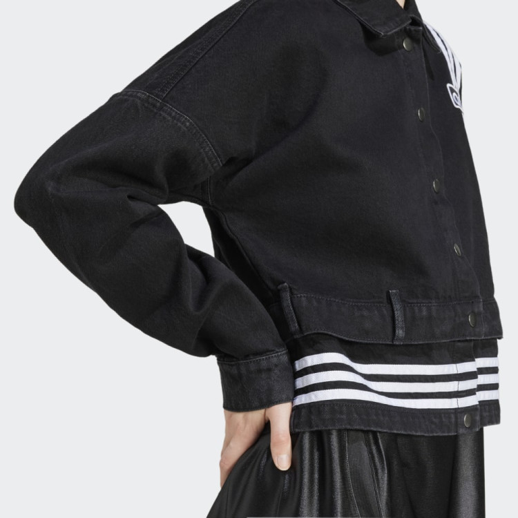 DENIM TRACK TOP