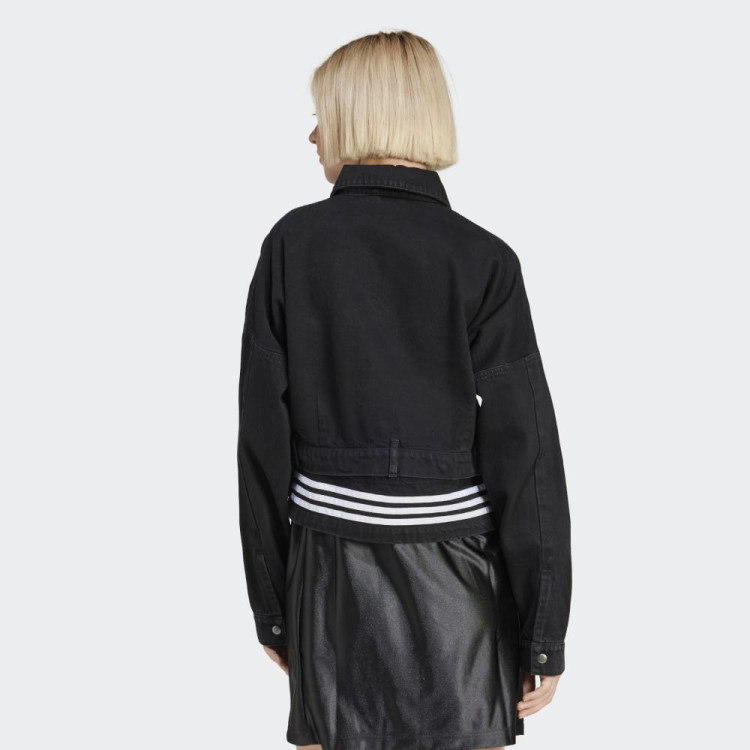 DENIM TRACK TOP