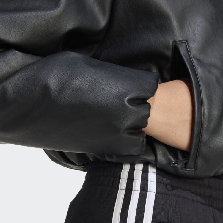 PLEATHER BOMBER